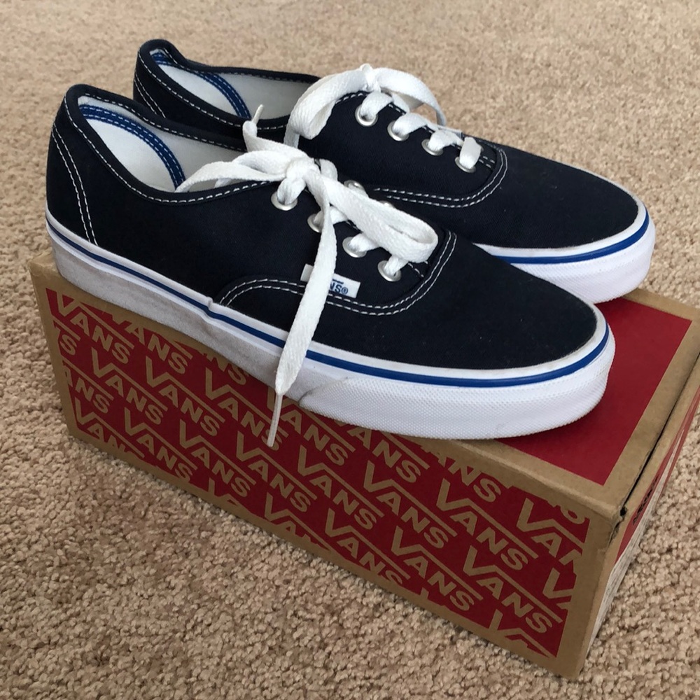Nautical Blue Vans